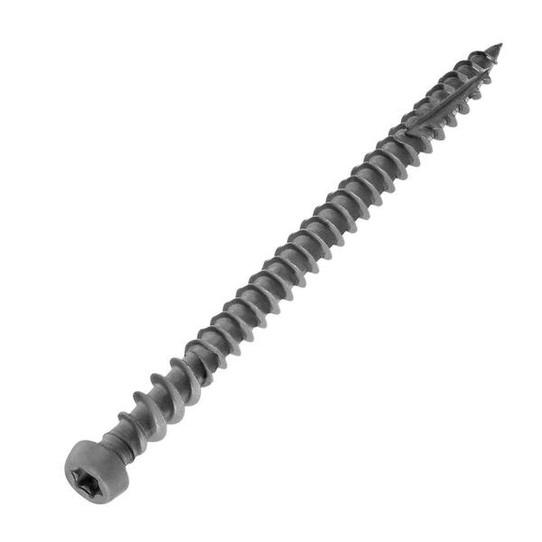 Unbranded #10 x 2-3/4 in. Cap-Tor xd Gray #37 Epoxy Coated Star Bugle-Head Composite Deck Screw (1750-Pack)