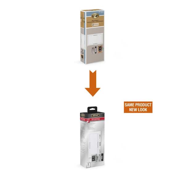 Defiant - Wired Deluxe Contractor Doorbell Kit with 2 Wired Push Buttons