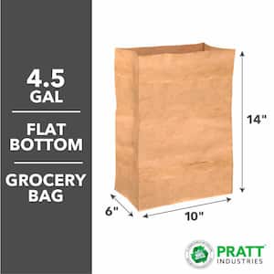 4.5 Gal. 1/8 Kraft Grocery Sacks (500-Count) 1 Bale of 500 Bags