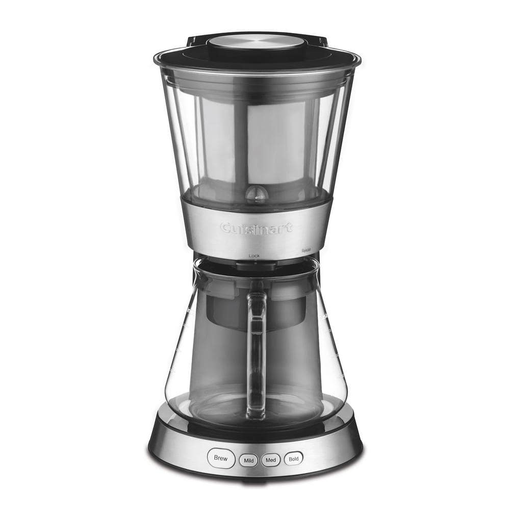 Cuisinart Automatic Cold Brew Coffeemaker Glass Carafe Light Indicator Silver for sale online 