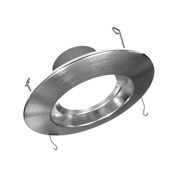 NICOR DCR56(v2) 6 in. 1200 Lumens Integrated LED Retrofit NickelRecessed Trim Light, 3000K