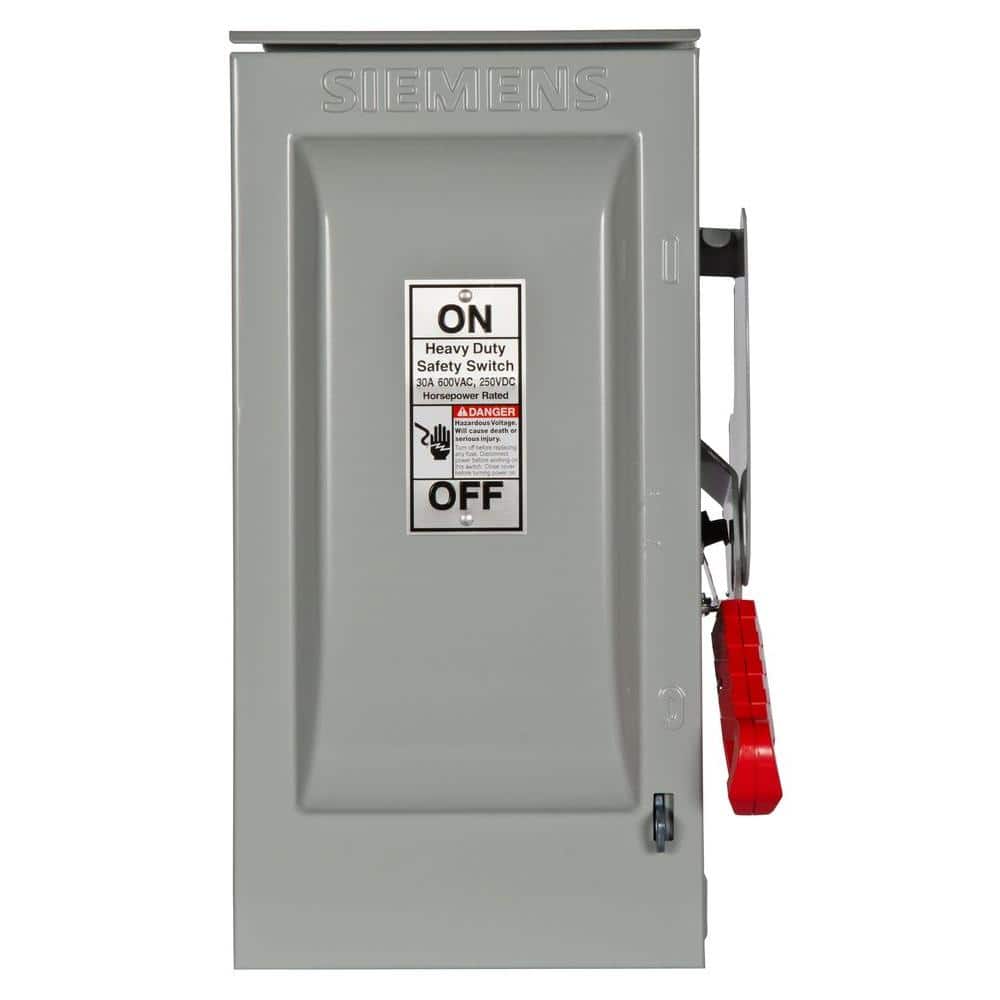 UPC 783643151666 product image for Heavy Duty 30 Amp 600-Volt 3-Pole Outdoor Fusible Safety Switch with Neutral | upcitemdb.com