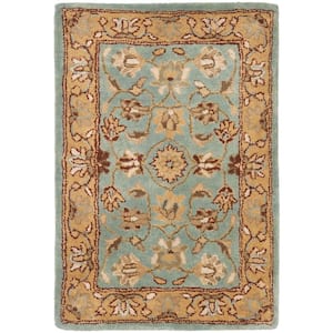 Heritage Blue/Gold 2 ft. x 4 ft. Border Area Rug