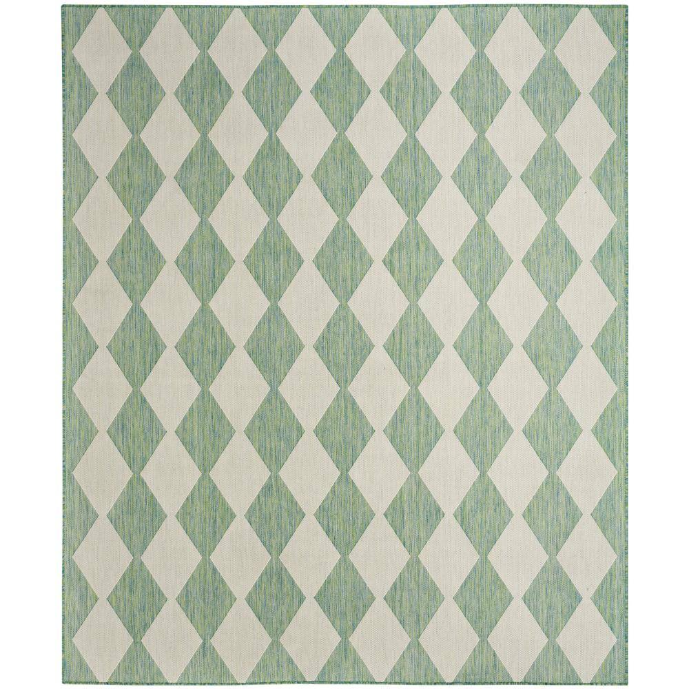 Positano Blue Green 7 ft. x 10 ft. Diamond Contemporary Area Rug price history on PriceWatchPro