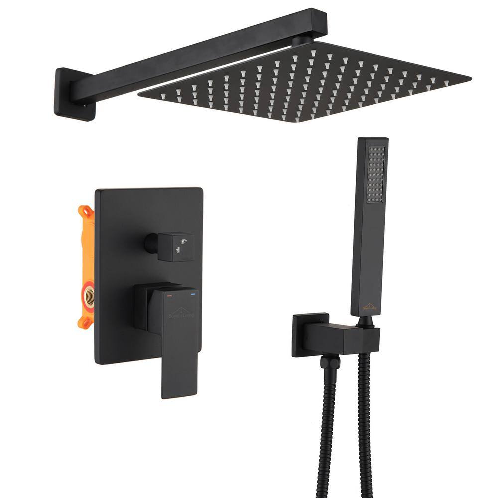 Luxury 1Spray Patterns with 2.5 GPM 12 in. Wall Mount Dual Shower