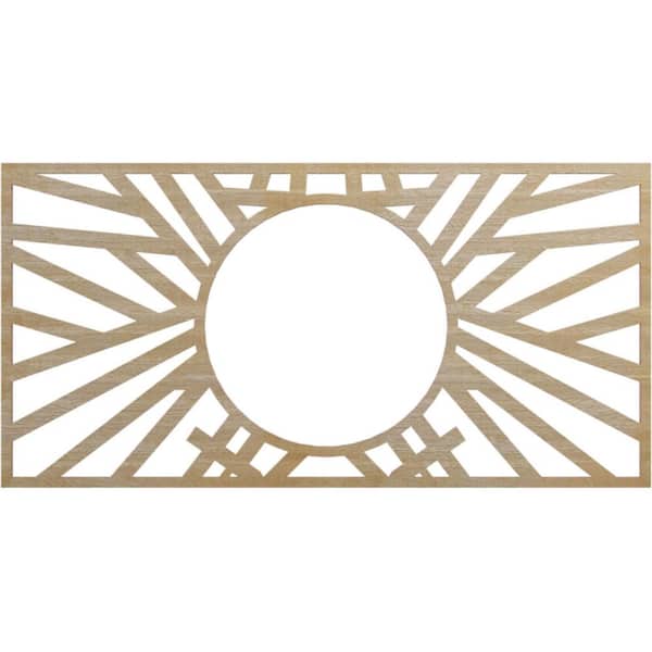 Ekena Millwork 0.25 in. x 32 in. x 16 in. Wood (Hickory) Medallion Moulding