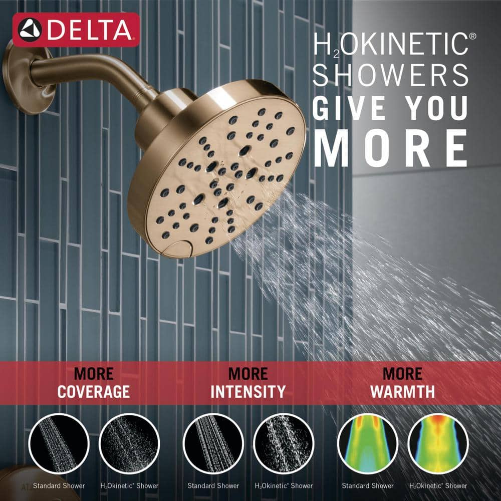 Champagne Bronze Multi-Head Wall Mounted Shower Faucet Set