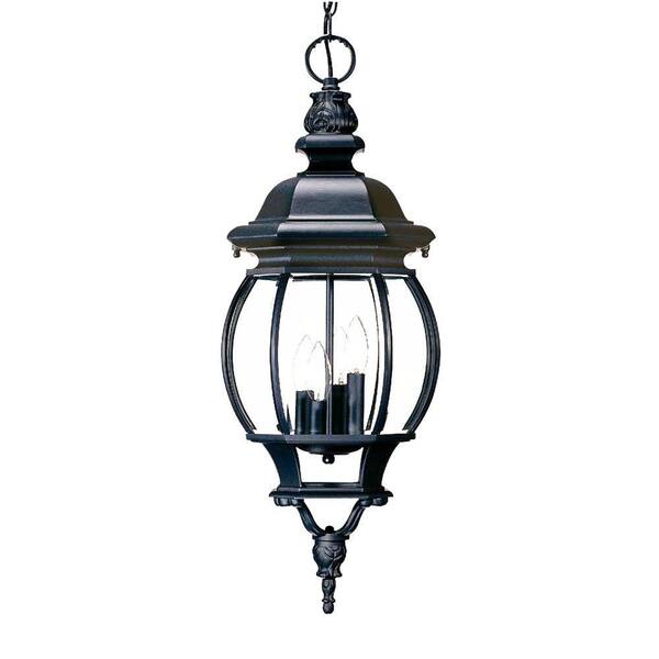 Acclaim Lighting Chateau Collection 4-Light Matte Black Outdoor Hanging Light Fixture