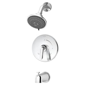 Elm 1-Handle Wall-Mount Tub/Shower Trim Kit in Polished Chrome (Valve Not Included)