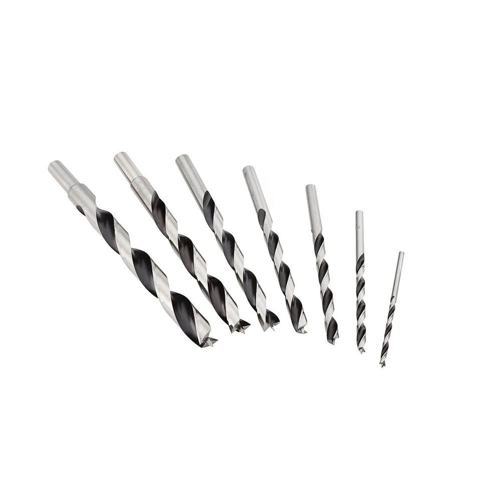 Chrome Vanadium Brad Point Drill Set Incl. 1/8 in. 1/2 in. Dia (7-Piece) price history on PriceWatchPro