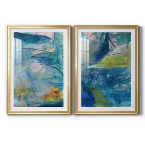 Spring Winds V by Wexford Homes 2 Pieces Framed Abstract Paper Art Print 30.5 in. x 42.5 in. . .
