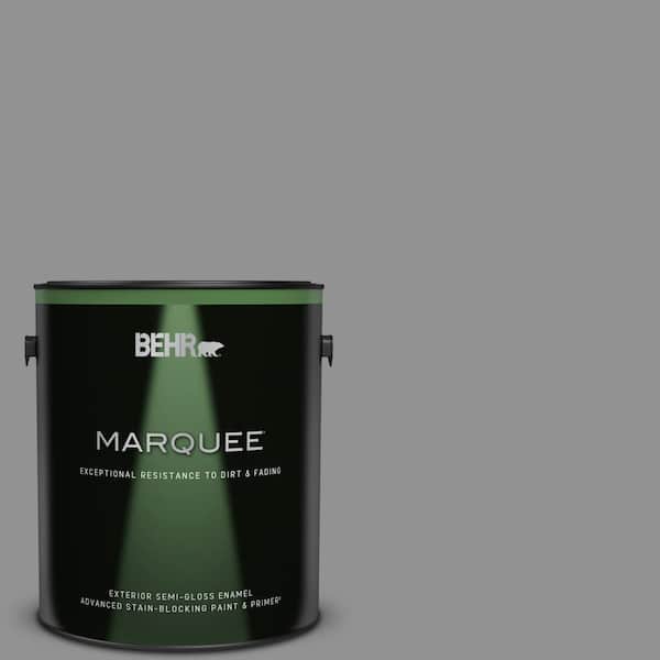 BEHR MARQUEE 1 gal. #N520-4 Cool Ashes Semi-Gloss Enamel Exterior Paint & Primer