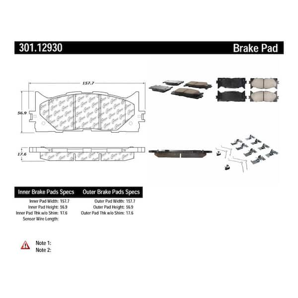 Centric Parts Disc Brake Pad Set