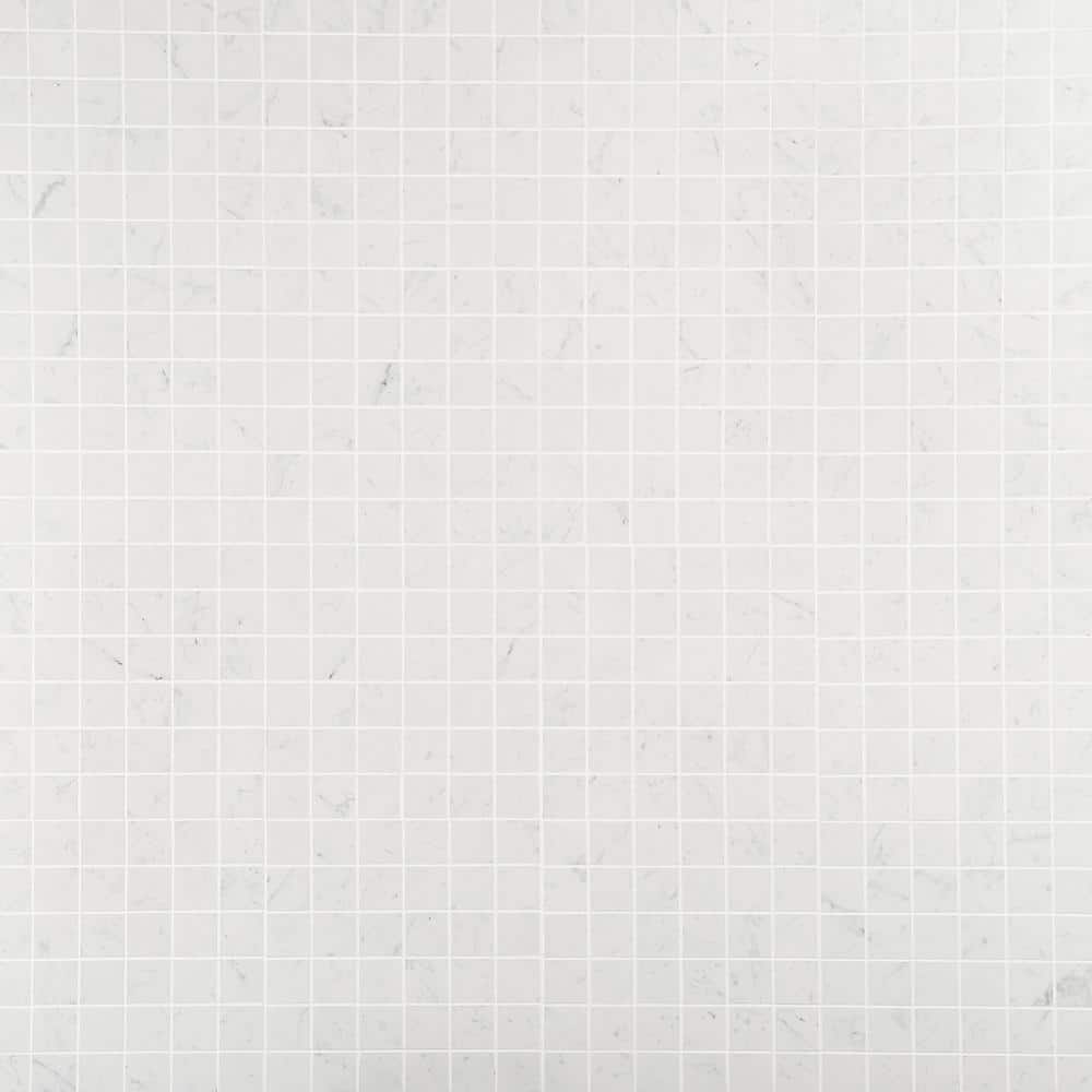 Carrara Giola Matte Porcelain Mosaic Tile for Kitchen and Bathroom