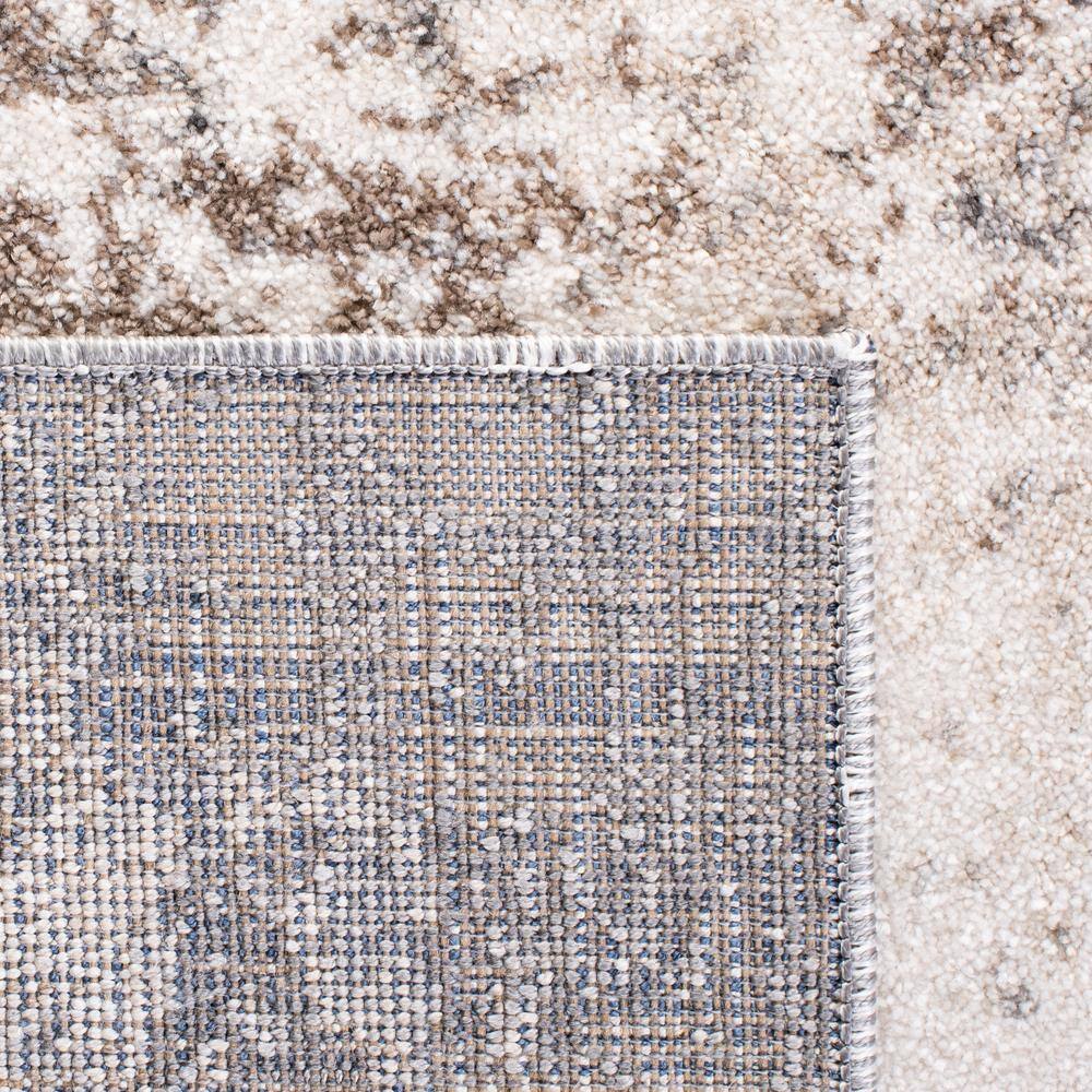 Abstract Elegance 9' x 12' Gray Hand-Knotted Synthetic Rug