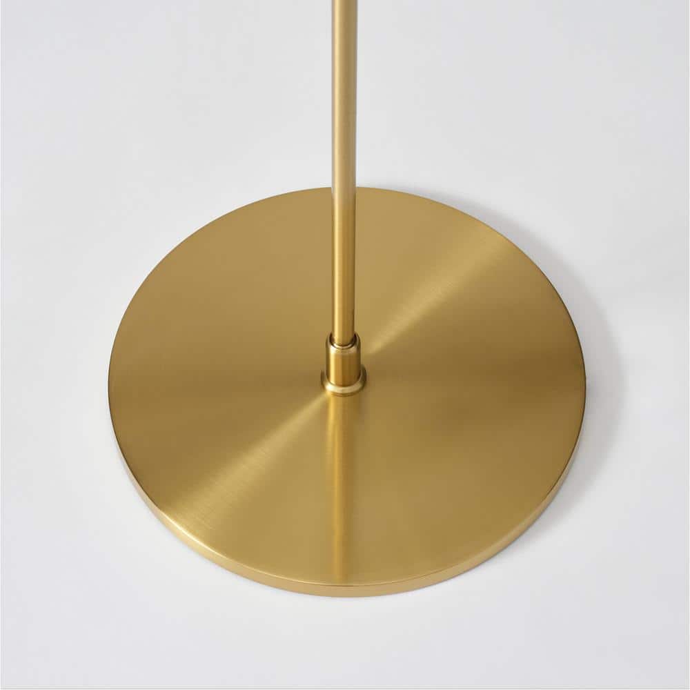 Libra Brass Adjustable LED Floor Lamp with 3-Way Switch