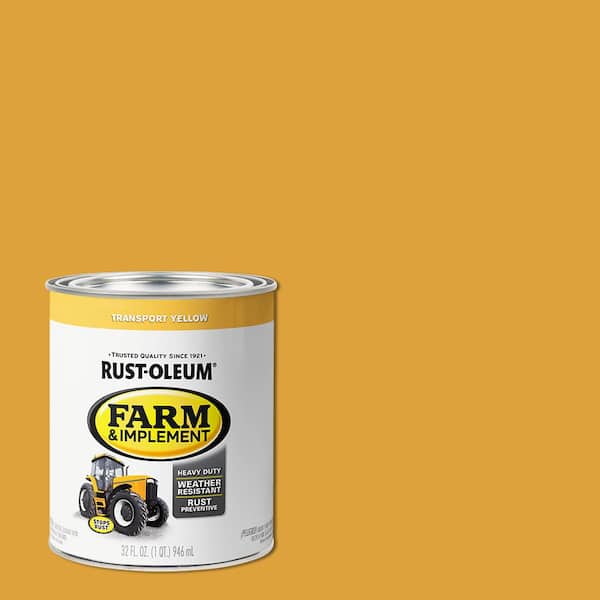 Rust-Oleum 1 qt. Farm Equipment Transport Yellow Enamel Paint (2-Pack)