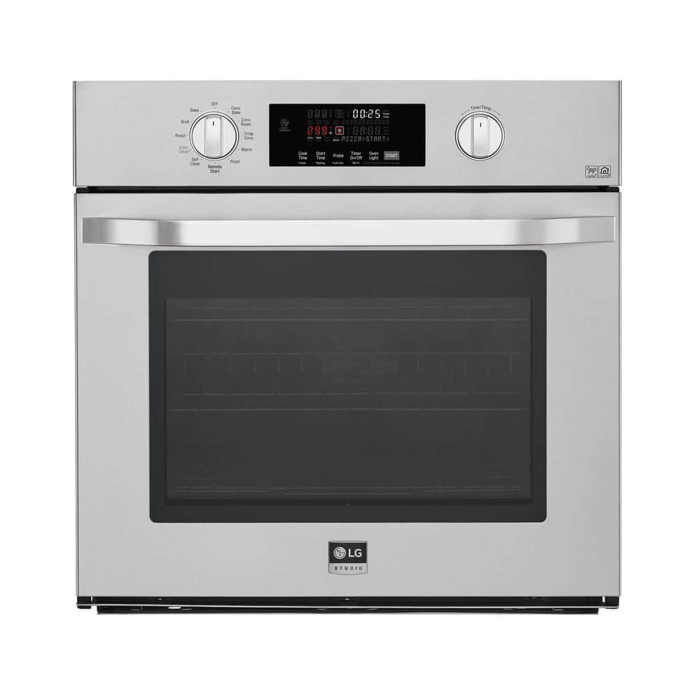 LG STUDIO 29.75 in. Smart Single Electric Wall Oven with Convection Self-Cleaning in Stainless Steel, Silver