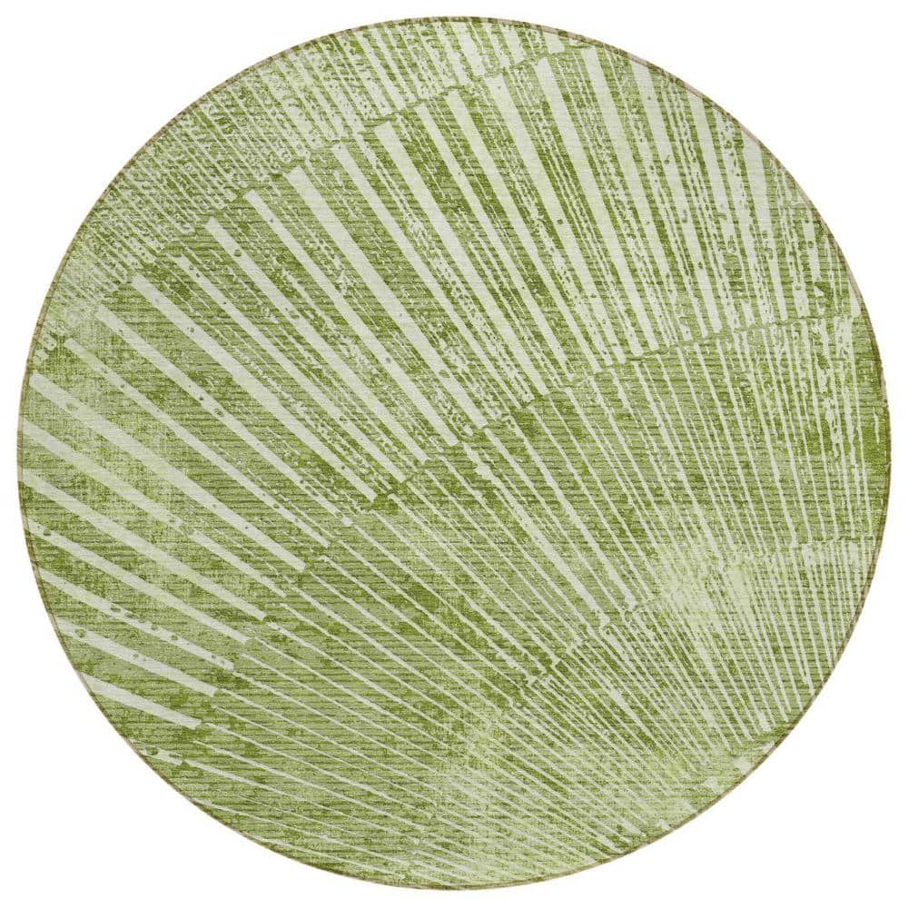Sage 8 ft. Round Woven Abstract Round Indoor/Outdoor Area Rug price history on PriceWatchPro