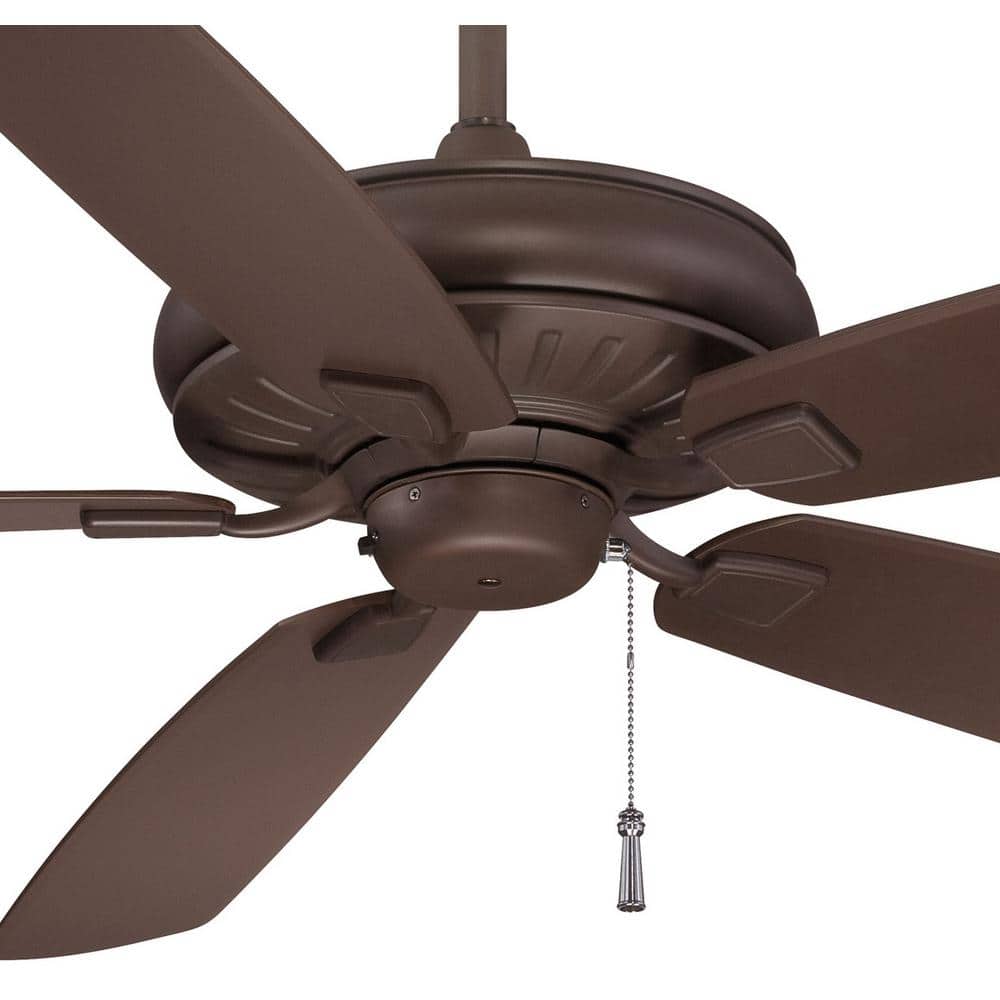 60" Oil Rubbed Bronze 5-Blade Outdoor Ceiling Fan with Pull Chain