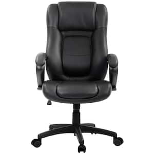 Zabrina Black Leather Side Chair