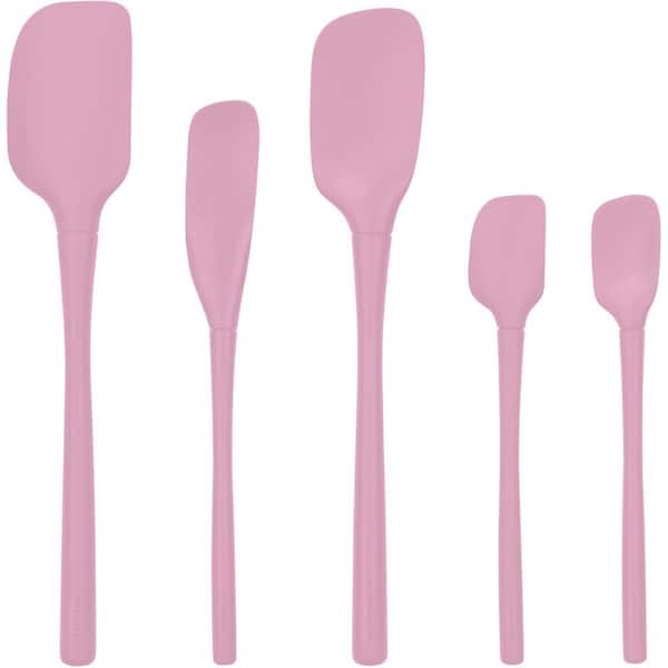 Flex-Core Silicone Spatula Set, Pink Sorbet, 5-Piece