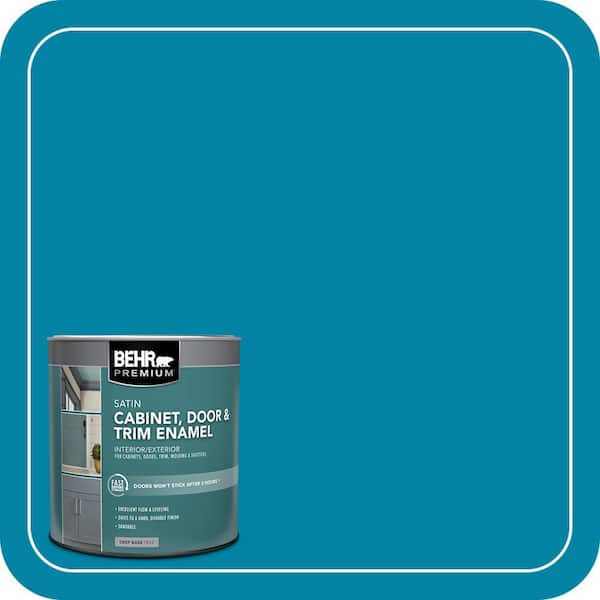 1 qt. #AE-45 Turbulent Sea Satin Enamel Interior/Exterior Cabinet, Door & Trim Paint