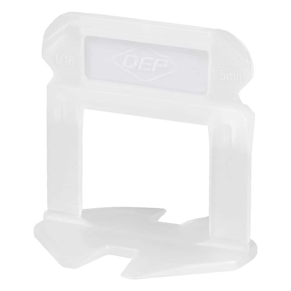 QEP LASH XL White 1/16 in. W Plastic Clip Tile Leveling System