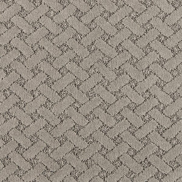 Home Decorators Collection Sharp Perception Vibrant Gray 37 oz. Polyester Pattern Installed Carpet