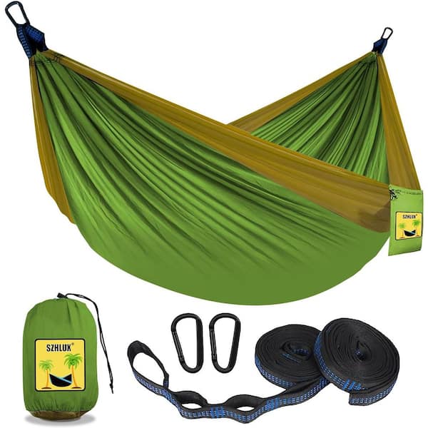 9.8 ft. Double and Single Large Portable Hammock with Storage Bag, 2 1