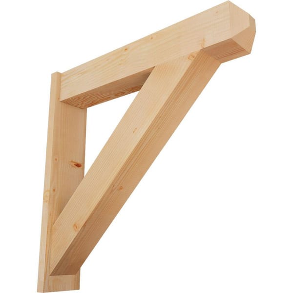 Ekena Millwork 8 in. x 38 in. x 38 in. Douglas Fir Traditional Craftsman Smooth Outlooker