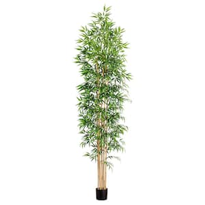 10 ft. Artificial Bamboo Tree with Real Bamboo Trunks