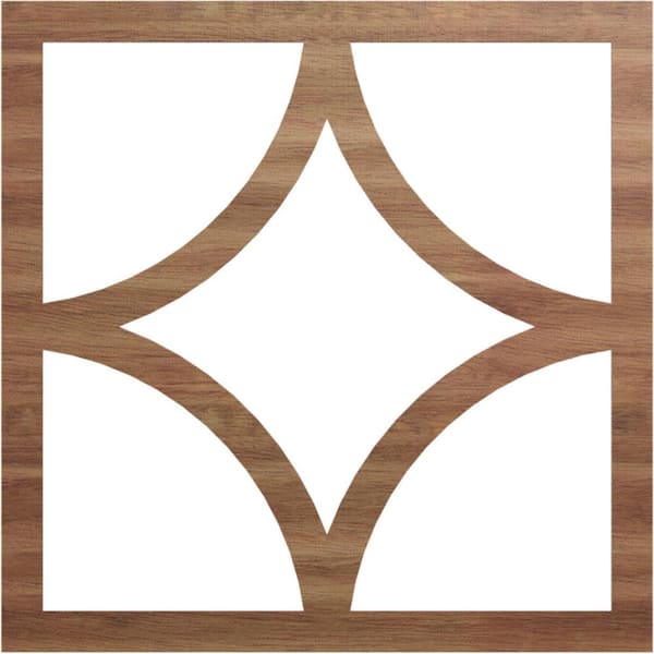 Ekena Millwork 0.25 in. x 40 in. x 40 in. Wood Medallion Moulding