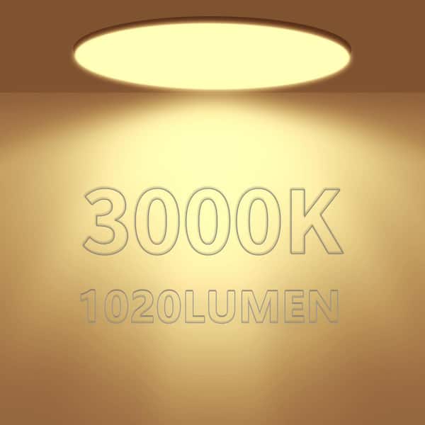 6 in. Canless Ultra-Thin 12-Watt CCT 3000K Remodel Integrated LED Recessed Light Kit (6-Pack)