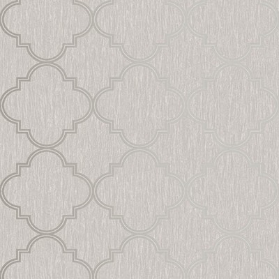 Silk Sparkle Trellis Neutral Unpasted Removable Peelable Wallpaper