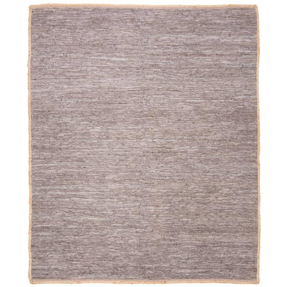 SAFAVIEH Cape Cod Light Gray/Natural 8 ft. x 10 ft. Border Area Rug
