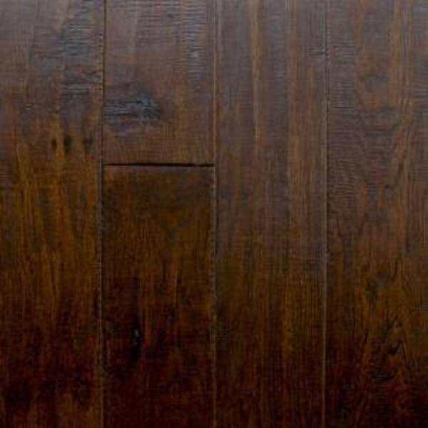 Millstead Take Home Sample - Hand Scraped Hickory Chestnut Solid Hardwood Flooring - 5 in. x 7 in.