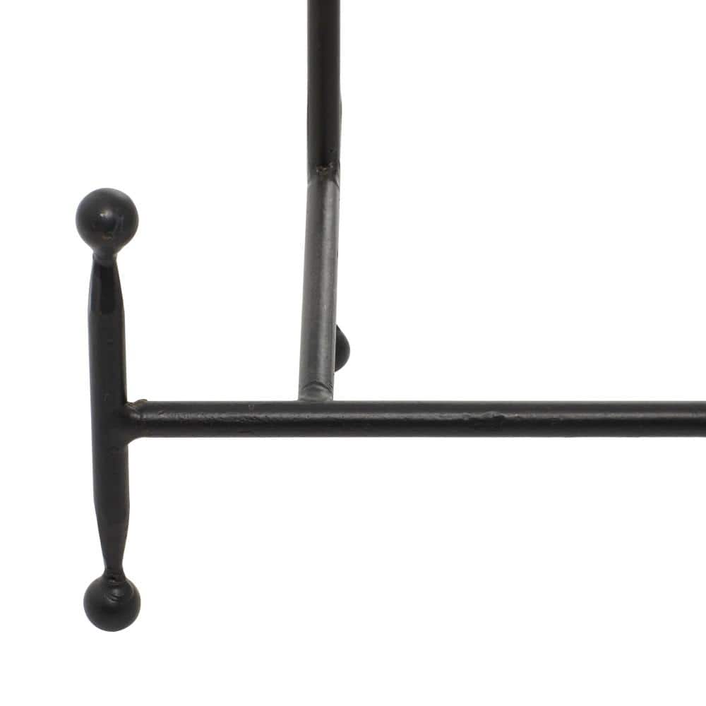 Black Iron Ball-Tip Easel Set for Art Display