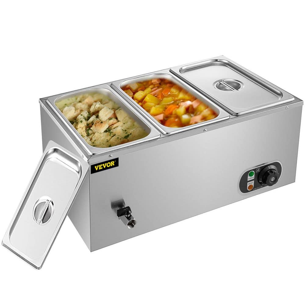 Commercial Electric Banquet Thermos Food Warmer Cart Pan Heated