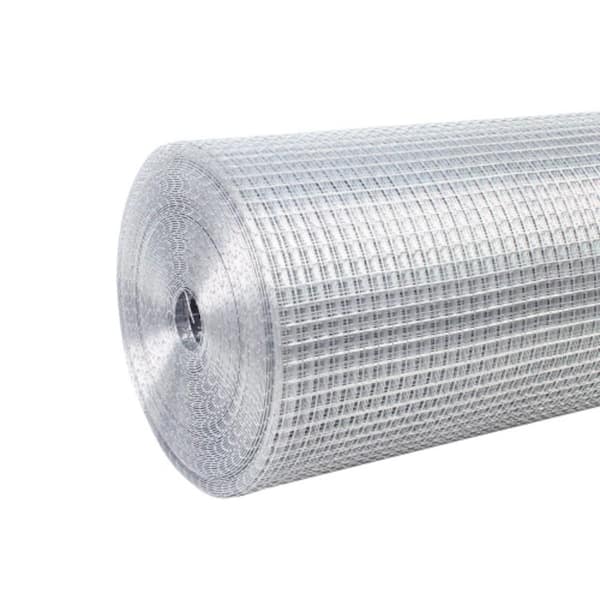 48 in. x 50 ft. 19-Gauge Reinforced Hot-Dip Galvanized Poultry Fencing for Plant and Livestock Fence, Precision Welding