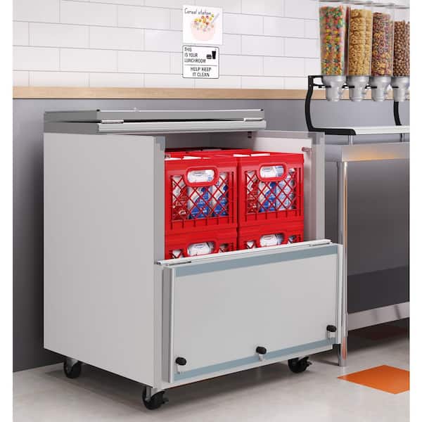 Koolmore 34 in. Commercial Milk Cooler for School and Cafeteria, 8