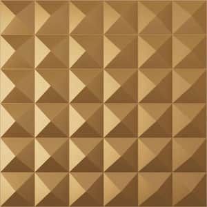 19 5/8 in. x 19 5/8 in. Damon EnduraWall Decorative 3D Wall Panel, Gold (12-Pack for 32.04 Sq. Ft.)