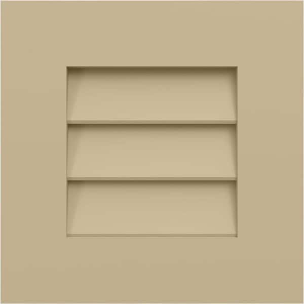 Ekena Millwork 12 in. W x 12 in. H True Fit PVC Louver Shutters Sample, Natural Twine