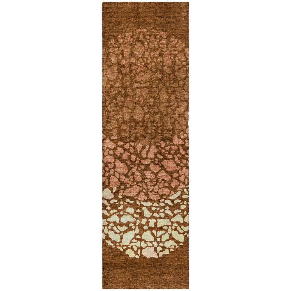 Dream Shag Premium Machine Washable Abstract ADS643 Paprika 2 ft. x 7 ft. Runner Rug price history on PriceWatchPro