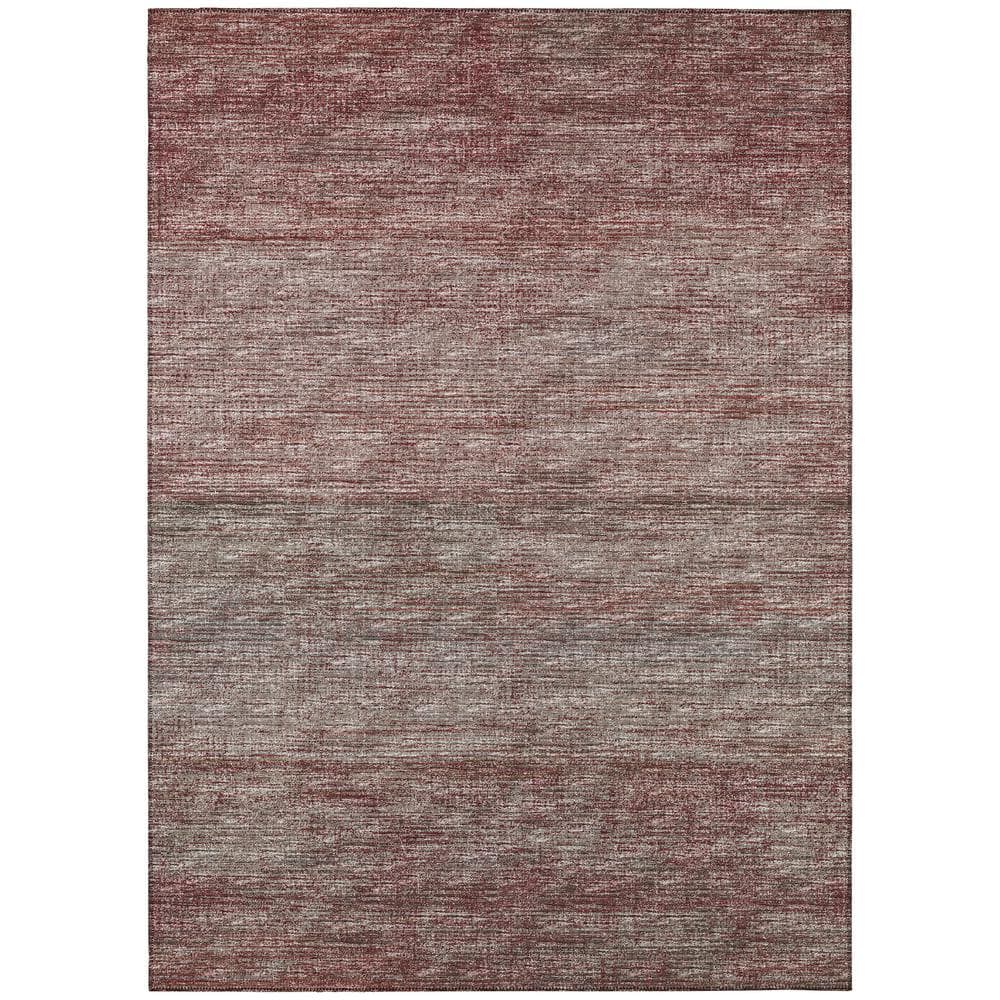 Marston Red 3 ft. x 5 ft. Geometric Indoor/Outdoor Area Rug