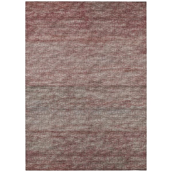 Marston Red 3 ft. x 5 ft. Geometric Indoor/Outdoor Area Rug