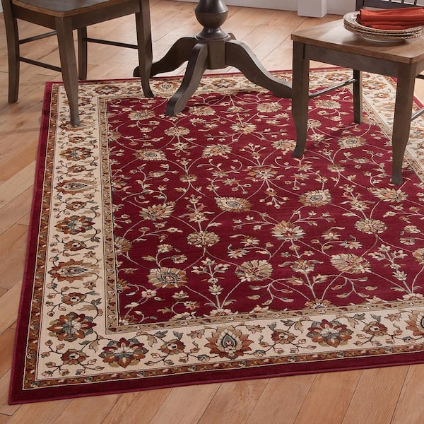 Unbranded Sonoma Valentino Red 8 ft. x 11 ft. Area Rug
