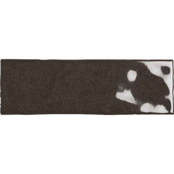 Passion Nero 3 in. x 8 in. Glossy Porcelain Wall Tile (3.92 sq. ft./Case)