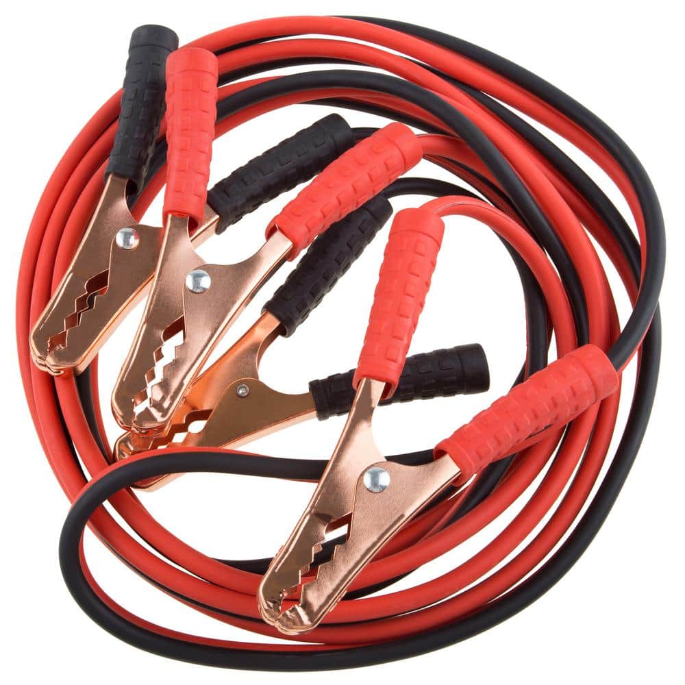 12' 200AMP CAR BATTERY BOOSTER CABLE 10 GAUGE EMERGENCY POWER JUMPER HEAVY  DUTY