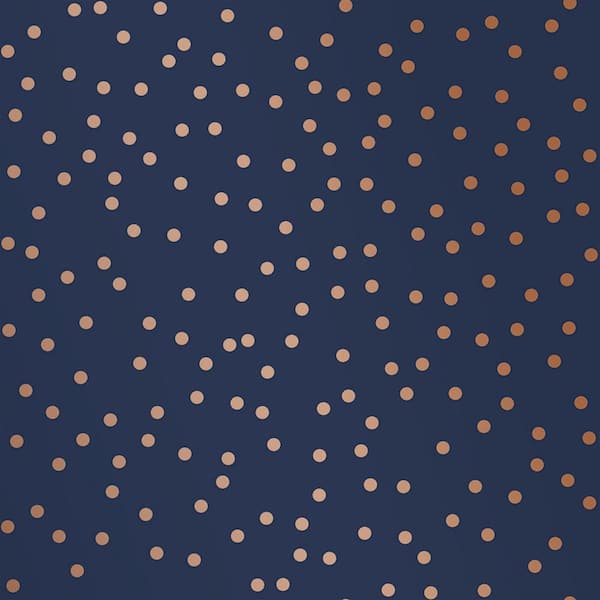 Superfresco Easy Confetti Navy/Copper Wallpaper Sample